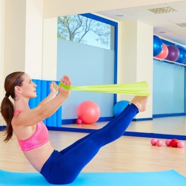 woman strength training